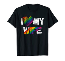 Ladda upp bild till gallerivisning, I Love My Wife Gay Rights T-Shirt Lesbian Pride Marriage 438056