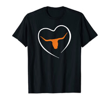 Ladda upp bild till gallerivisning, Cool Longhorn Bull Heart Love T-Shirt 178384