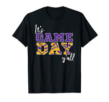 Ladda upp bild till gallerivisning, It's Game Day Ya'll Tiger Purple & Gold Tshirt 95557