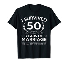 Ladda upp bild till gallerivisning, 50th Wedding Anniversary Gifts Couples Husband Wife 50 Years T-Shirt-439990