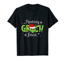 Ladda upp bild till gallerivisning, Funny shirts V-neck Tank top Hoodie sweatshirt usa uk au ca gifts for funny Tee Resting Grinch-Face T-Shirt 57698