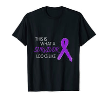 Ladda upp bild till gallerivisning, Domestic Violence Awareness Costume Purple Ribbon Gifts T-Shirt 1003467