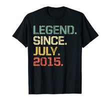 Ladda upp bild till gallerivisning, Legend Since July 2015 T-Shirt- 4 Years Old Shirt Gift 101673