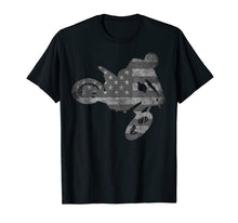 Ladda upp bild till gallerivisning, Dirt Bike American Flag T-Shirt | Motocross Enduro Shirt 152650