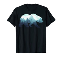 Ladda upp bild till gallerivisning, Bear Double Exposure Surreal Wildlife Animal T-Shirt 157137