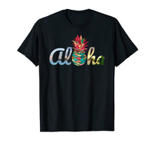 Ladda upp bild till gallerivisning, Cute Aloha Hawaii Pineapple Mermaid Coral Girls Women Tshirt 98804