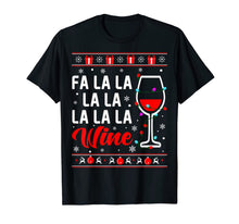 Ladda upp bild till gallerivisning, Funny shirts V-neck Tank top Hoodie sweatshirt usa uk au ca gifts for Fa La La La Wine With Christmas Lights Ugly Sweater T-Shirt 1376669