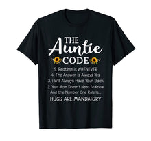 Ladda upp bild till gallerivisning, Funny Family Matching Gifts For Aunt The Auntie Code T-Shirt-3161373