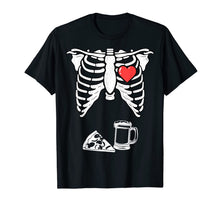 Ladda upp bild till gallerivisning, Skeleton Pregnancy Pizza Beer Shirt Xray Halloween Soon Dad 162567