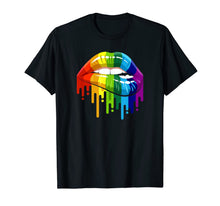Ladda upp bild till gallerivisning, LGBT Rainbow Lip Gay Pride T-Shirt-860618