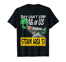 Ladda upp bild till gallerivisning, Storm Area 51 They Can't Stop All of Us Running Alien T-Shirt 113486