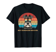 Ladda upp bild till gallerivisning, Dog Vintage Best Schnauzer Dad ever Tshirt Fathers day Gifts 167631