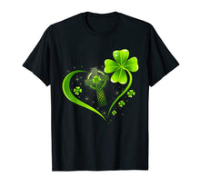 Ladda upp bild till gallerivisning, Green Celtic Cross Heart Shamrock St Patrick's Day Gifts T-Shirt-563685
