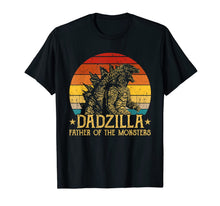 Ladda upp bild till gallerivisning, Dadzilla Father Of The Monsters Retro Vintage Sunset TShirt88491