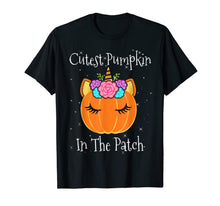 Ladda upp bild till gallerivisning, Halloween Unicorn Cutest Pumpkin In The Patch Girls Kids T-Shirt 332763
