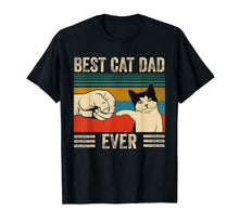 Ladda upp bild till gallerivisning, Mens Vintage Best Cat Dad Ever Bump Fit T-Shirt-308896