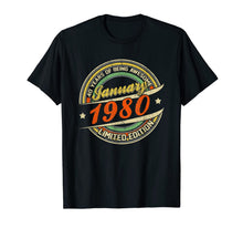 Ladda upp bild till gallerivisning, Funny shirts V-neck Tank top Hoodie sweatshirt usa uk au ca gifts for Born In JANUARY 1980 Limited Edition 40th Birthday Gifts T-Shirt 996655