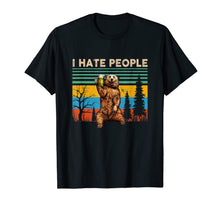Ladda upp bild till gallerivisning, I Hate People - Bear Drinking Beer Tshirt Funny Gifts T-Shirt 560970