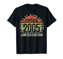 Ladda upp bild till gallerivisning, 15 Year Old Gifts Vintage 2005 Limited Edition 15th Birthday T-Shirt-146376