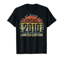 Ladda upp bild till gallerivisning, 10 Year Old Gifts Vintage 2010 Limited Edition 10th Birthday T-Shirt-137433