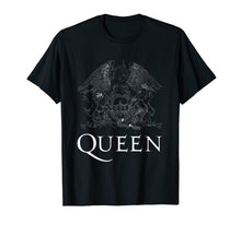 Ladda upp bild till gallerivisning, Queen Official Classic Crest Logo White T-Shirt 58454