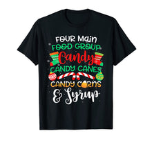 Ladda upp bild till gallerivisning, Four Main Food Groups Elf Buddy Christmas Pajama Xmas Gifts T-Shirt-3112313
