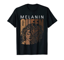 Ladda upp bild till gallerivisning, Melanin Queen Tee African American Strong Black Natural Afro T-Shirt 177567