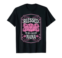 Ladda upp bild till gallerivisning, Blessed To Be Called Nana Cute Floral Christmas Gifts T-Shirt-1859848