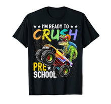 Ladda upp bild till gallerivisning, Preschool Dinosaur Monster Truck Back to School Shirt Boys 96782