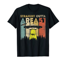 Ladda upp bild till gallerivisning, Straight Outta Area 51 Vintage Halloween Costume UFO Alien T-Shirt 31032227