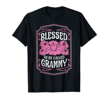 Ladda upp bild till gallerivisning, Blessed To Be Called Grammy Cute Floral Christmas Gifts T-Shirt-3159722