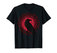 Ladda upp bild till gallerivisning, Odin Ravens Huginn & Muninn VEGVISIR TShirt Vikings Myth Tee 384540