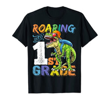 Ladda upp bild till gallerivisning, Roaring 1st Grade Dinosaur Back to School Backpack Shirt Boy 145508