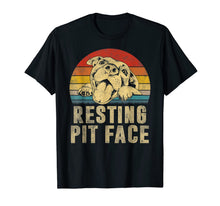 Ladda upp bild till gallerivisning, Funny shirts V-neck Tank top Hoodie sweatshirt usa uk au ca gifts for Dog Pitbull Resting Pit Face Vintage T-Shirt 179686