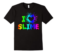 Ladda upp bild till gallerivisning, Funny shirts V-neck Tank top Hoodie sweatshirt usa uk au ca gifts for I Love Slime Funny Rainbow Bright Heart Craft Splat T Shirt 2074619