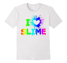 Ladda upp bild till gallerivisning, Funny shirts V-neck Tank top Hoodie sweatshirt usa uk au ca gifts for I Love Slime Funny Rainbow Bright Heart Craft Splat T Shirt 2074619