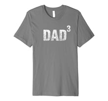 Ladda upp bild till gallerivisning, Funny shirts V-neck Tank top Hoodie sweatshirt usa uk au ca gifts for Dad Cubed - Three Kids Dad Distressed T-shirt 1445873