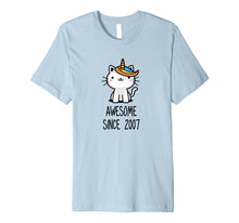 Ladda upp bild till gallerivisning, Funny shirts V-neck Tank top Hoodie sweatshirt usa uk au ca gifts for Cute Caticorn Awesome Since 2007 11th Birthday T-Shirt Gift 2013271