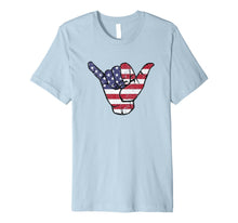 Ladda upp bild till gallerivisning, Shaka Hang Loose American Flag Premium T-Shirt 788613