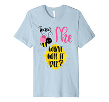Ladda upp bild till gallerivisning, Funny shirts V-neck Tank top Hoodie sweatshirt usa uk au ca gifts for Gender Reveal Team SHE Shirt Girl What Will It Bee or He Tee Premium T-Shirt 2641485