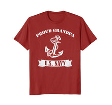 Ladda upp bild till gallerivisning, Funny shirts V-neck Tank top Hoodie sweatshirt usa uk au ca gifts for Proud Grandpa U.S. Navy T Shirt 2681960