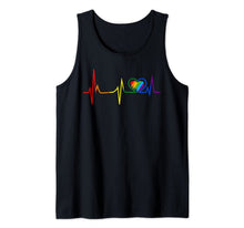 Ladda upp bild till gallerivisning, LGBT Rainbow Heartbeat T shirt Gay and Lesbian Pride month Tank Top 89208