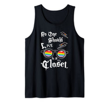 Ladda upp bild till gallerivisning, No One Should Live In A Closet LGBT Gay Pride Rainbow LGBTQ Tank Top 28759