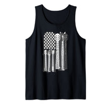 Ladda upp bild till gallerivisning, Guitar Plectrum Art | American Flag Band Art Gift Tank Top 545228