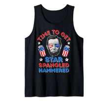 Ladda upp bild till gallerivisning, Time To Get Star Spangled Hammered 4th Of July Men Lincoln Tank Top 110949