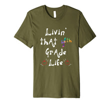 Ladda upp bild till gallerivisning, Living That 4th Grade Life Teacher Back To School Shirt 9736947