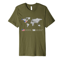 Ladda upp bild till gallerivisning, Countries that have landed on the Moon - Proud American Flag Premium T-Shirt 1024328