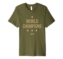 Ladda upp bild till gallerivisning, US women's soccer team win world champions four title 2019 Premium T-Shirt 109120