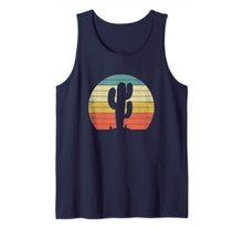 Ladda upp bild till gallerivisning, Saguaro Cactus Cactus Sunset Opuntia Cactaceae Retro T-Shirt Tank Top 47503
