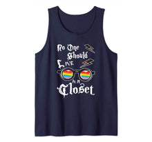 Ladda upp bild till gallerivisning, No One Should Live In A Closet LGBT Gay Pride Rainbow LGBTQ Tank Top 28759